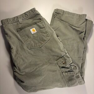 Carhartt Mens Relaxed Fit Utility Work Pants Olive‎ Green B342-MOS 40x30